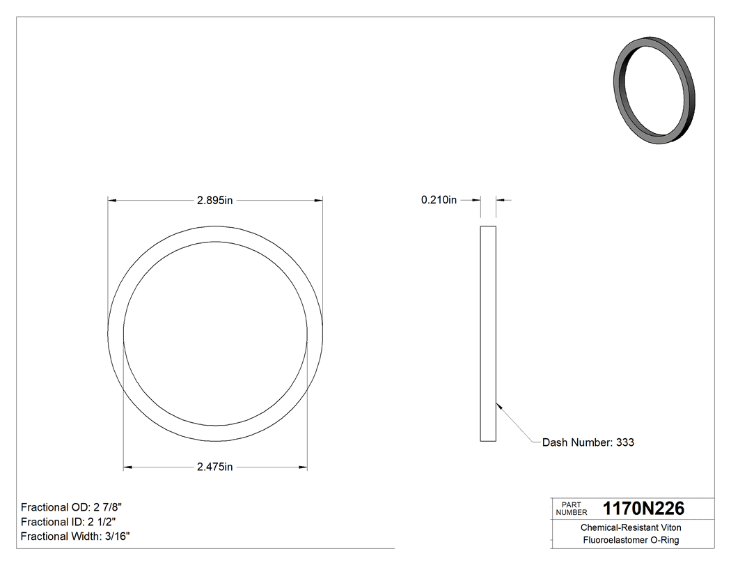 Technical drawing - 1170N226